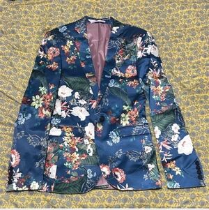 ASOS Petite Blue Floral Blazer